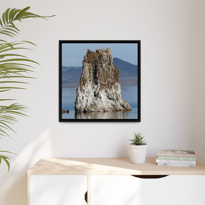 Tufa Tower Reflection - Unique Stretched Canvas Wall Art