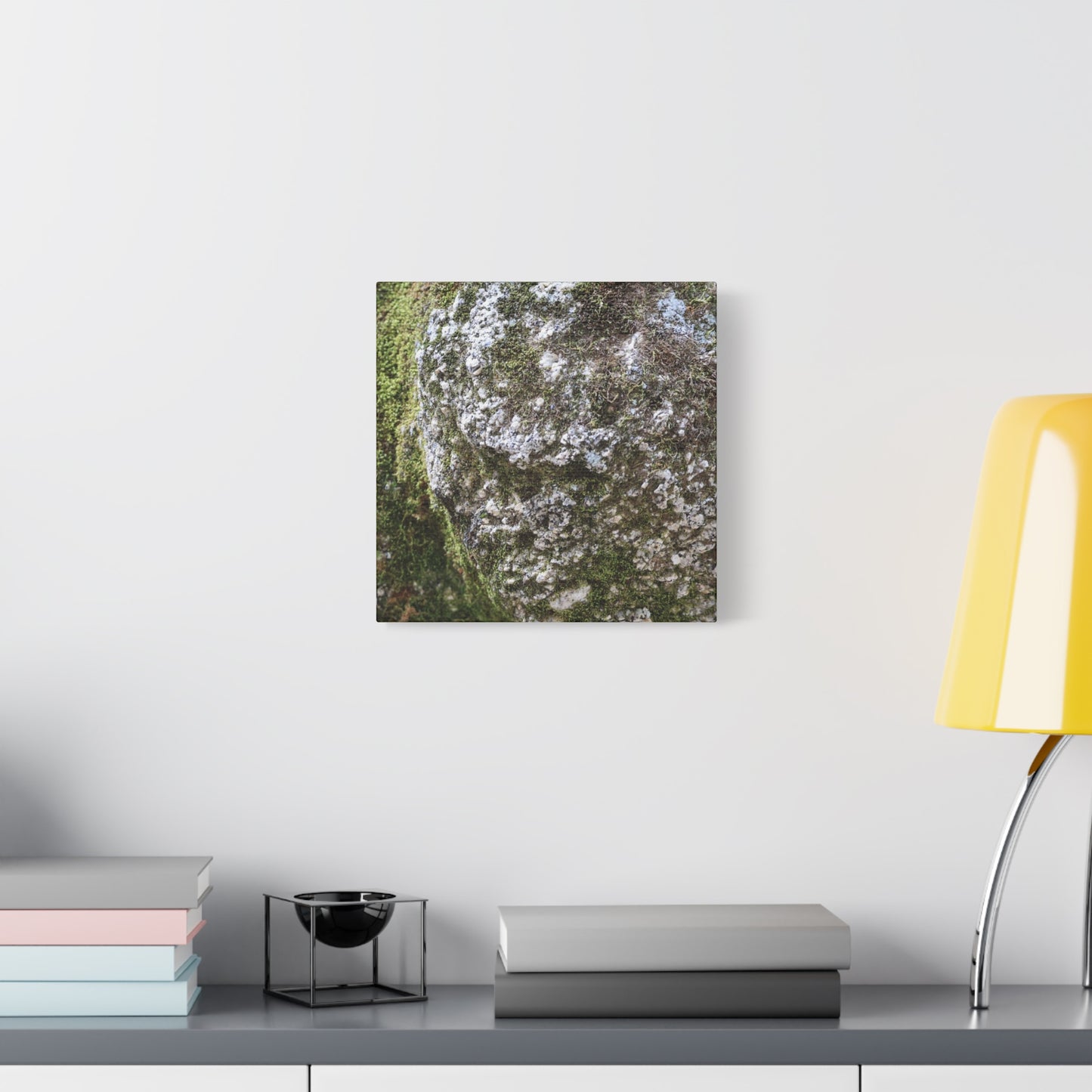 Moss and Stone Whispers - Unique Frameless Canvas Wall Art - Art By Earth
