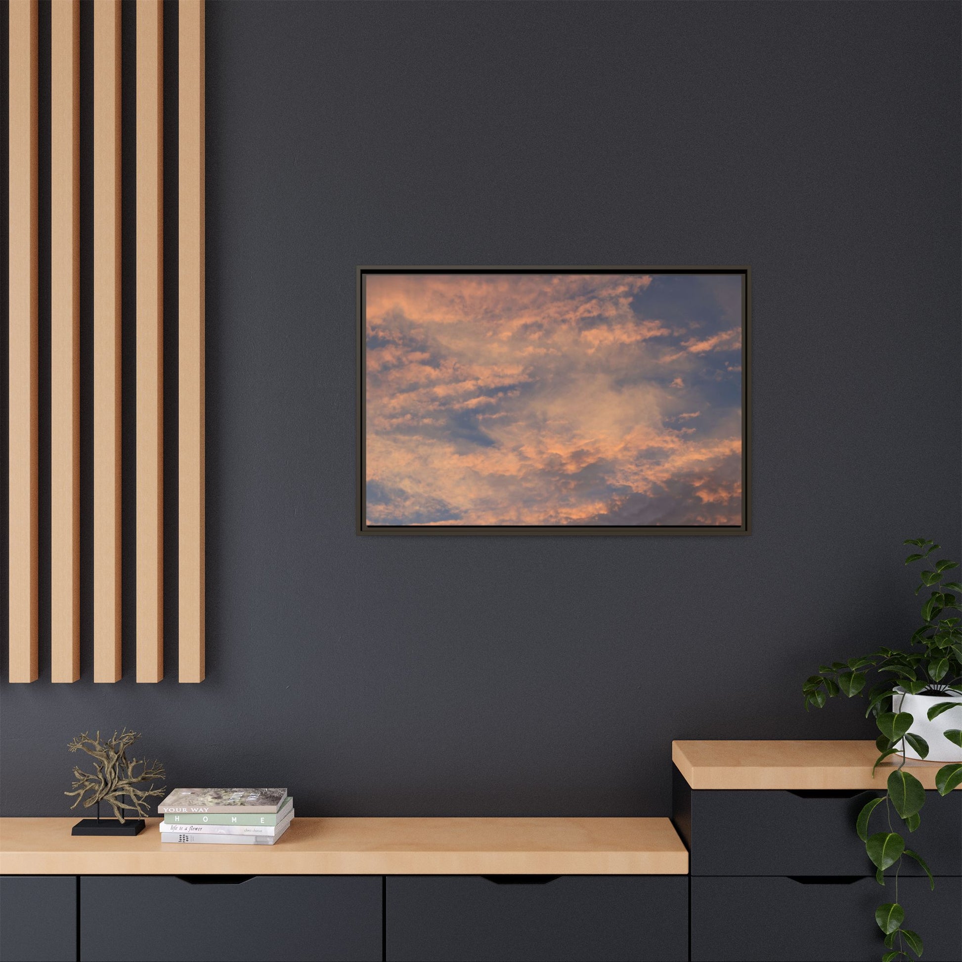 Sunset's Ethereal Canvas - Unique Stretched Canvas Wall Art - Art By Earth