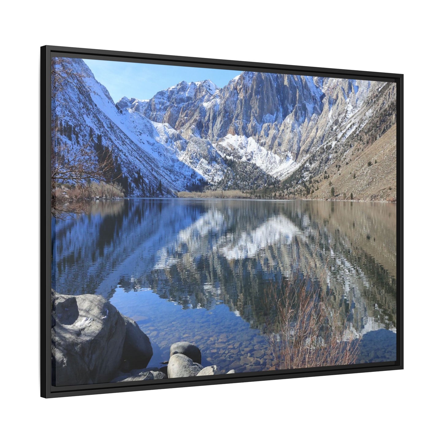 Reflections of Stillness - Unique Stretched Canvas Wall Art