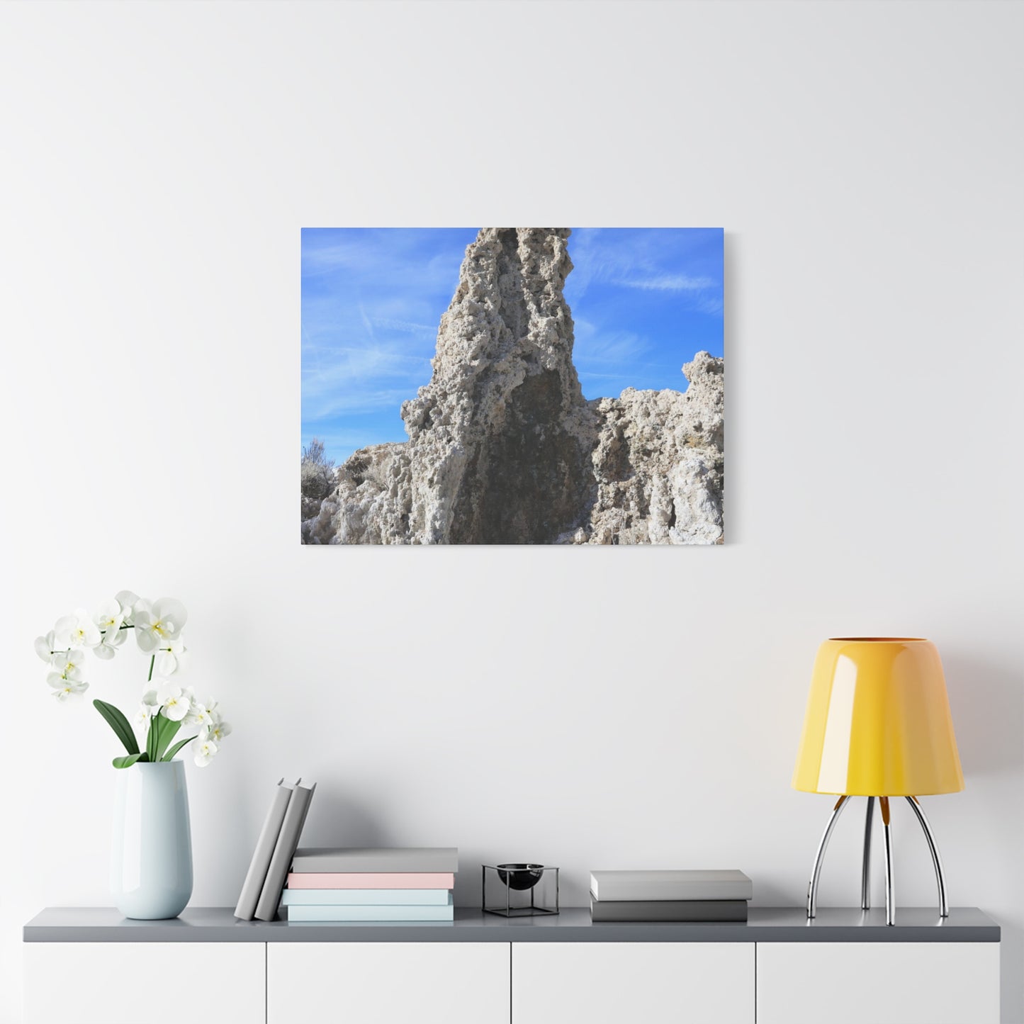 Towering Limestone Sentinels - Unique Frameless Canvas Wall Art