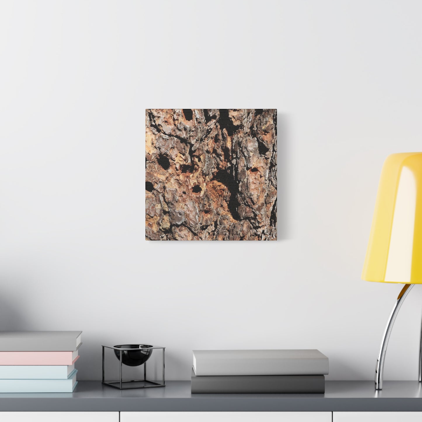 Tree Bark Mosaic - Unique Frameless Canvas Wall Art - Art By Earth