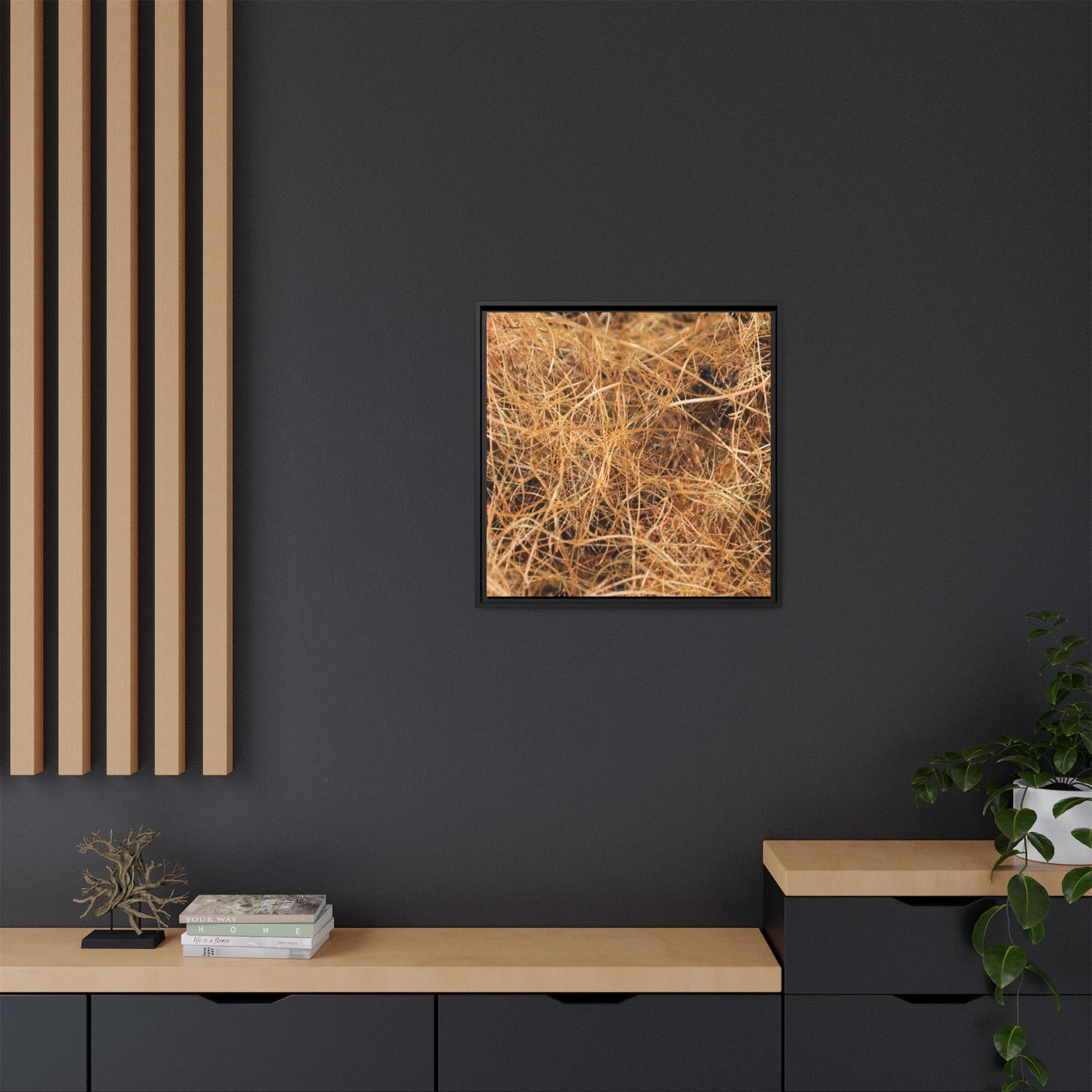 Dried Grass - Unique Stretched Canvas Wall Art - Art By Earth