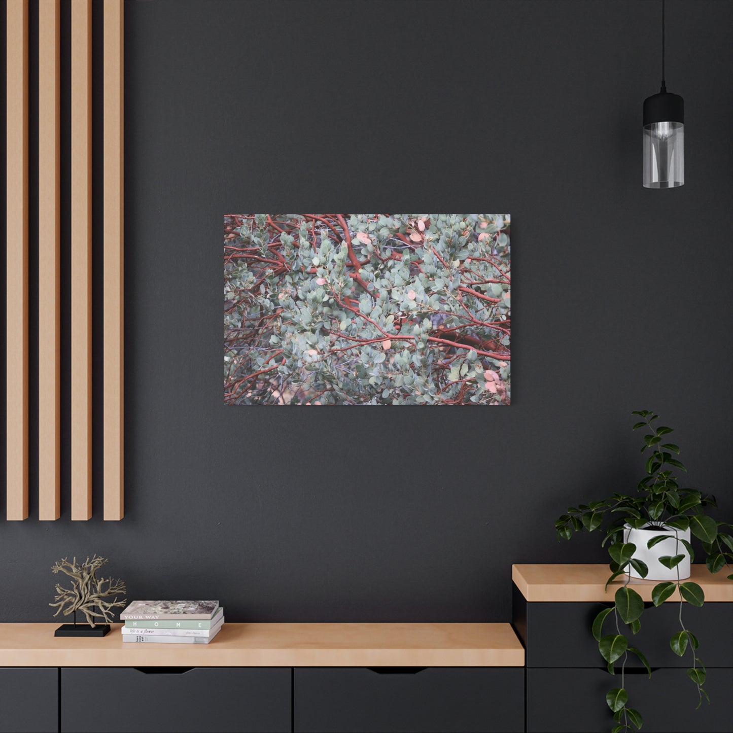 Whispers of Silver and Rust - Unique Frameless Canvas Wall Art - Art By Earth