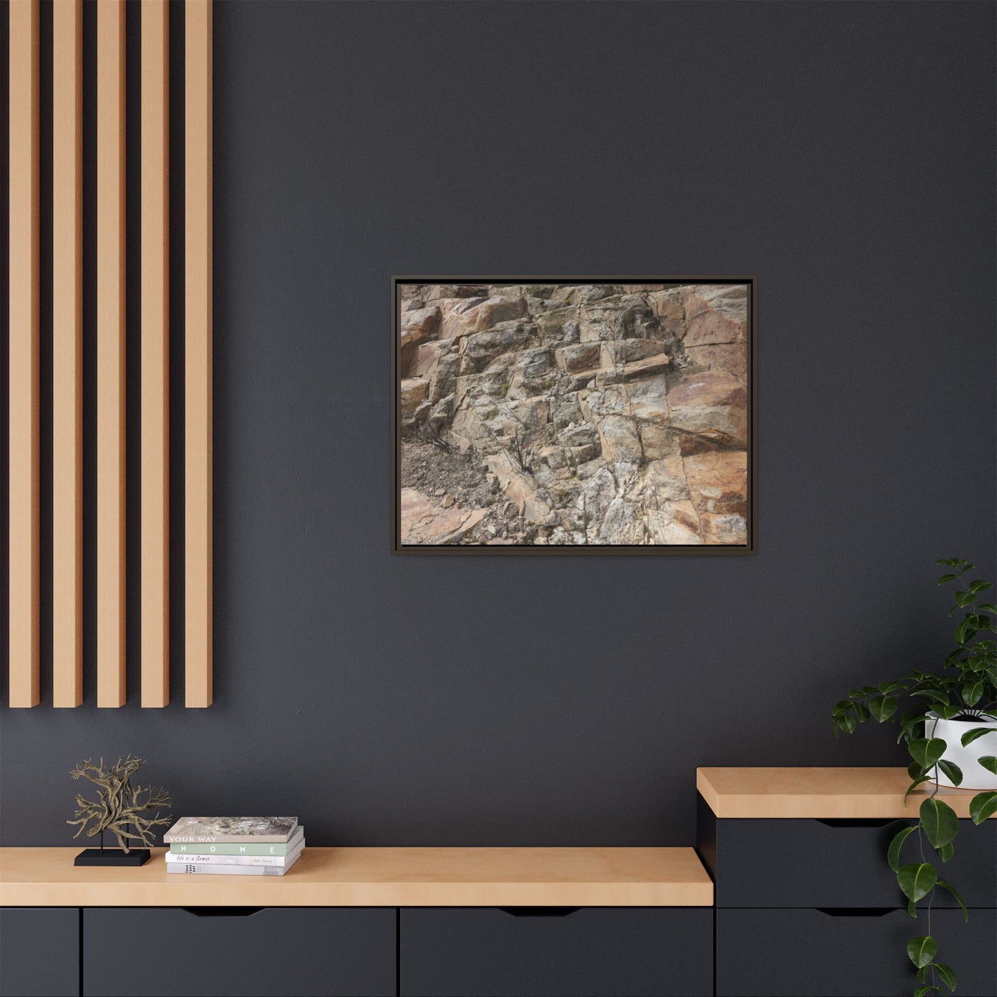 Stone's Silent Story - Unique Stretched Canvas Wall Art - Art By Earth