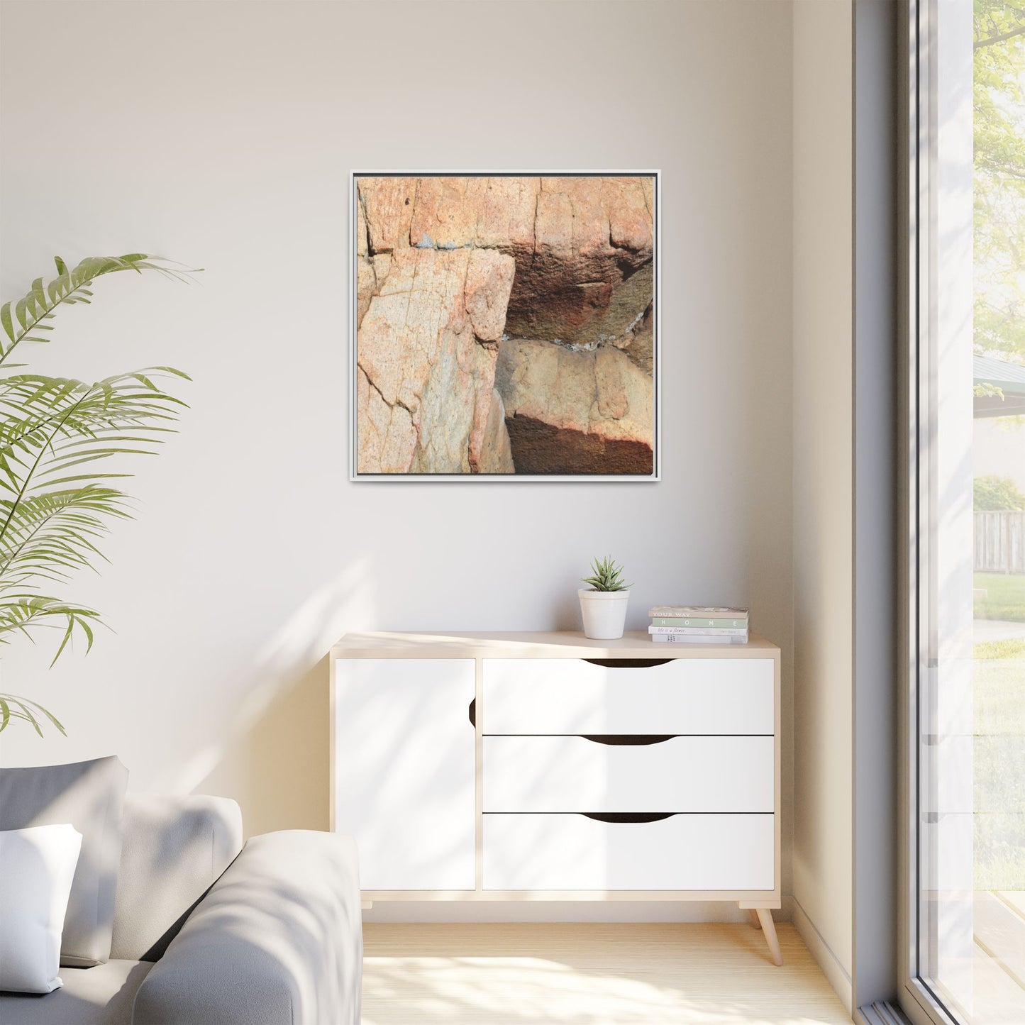 Fractured Stone - Unique Stretched Canvas Wall Art - Art By Earth