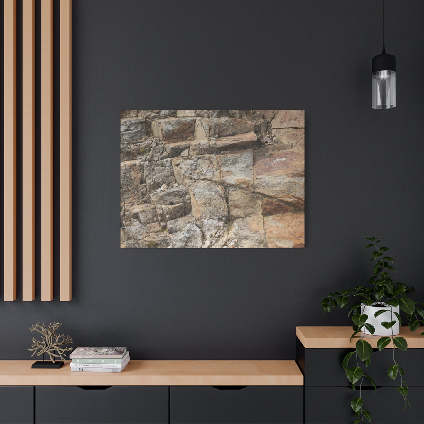 Stone Memories - Unique Frameless Canvas Wall Art - Art By Earth