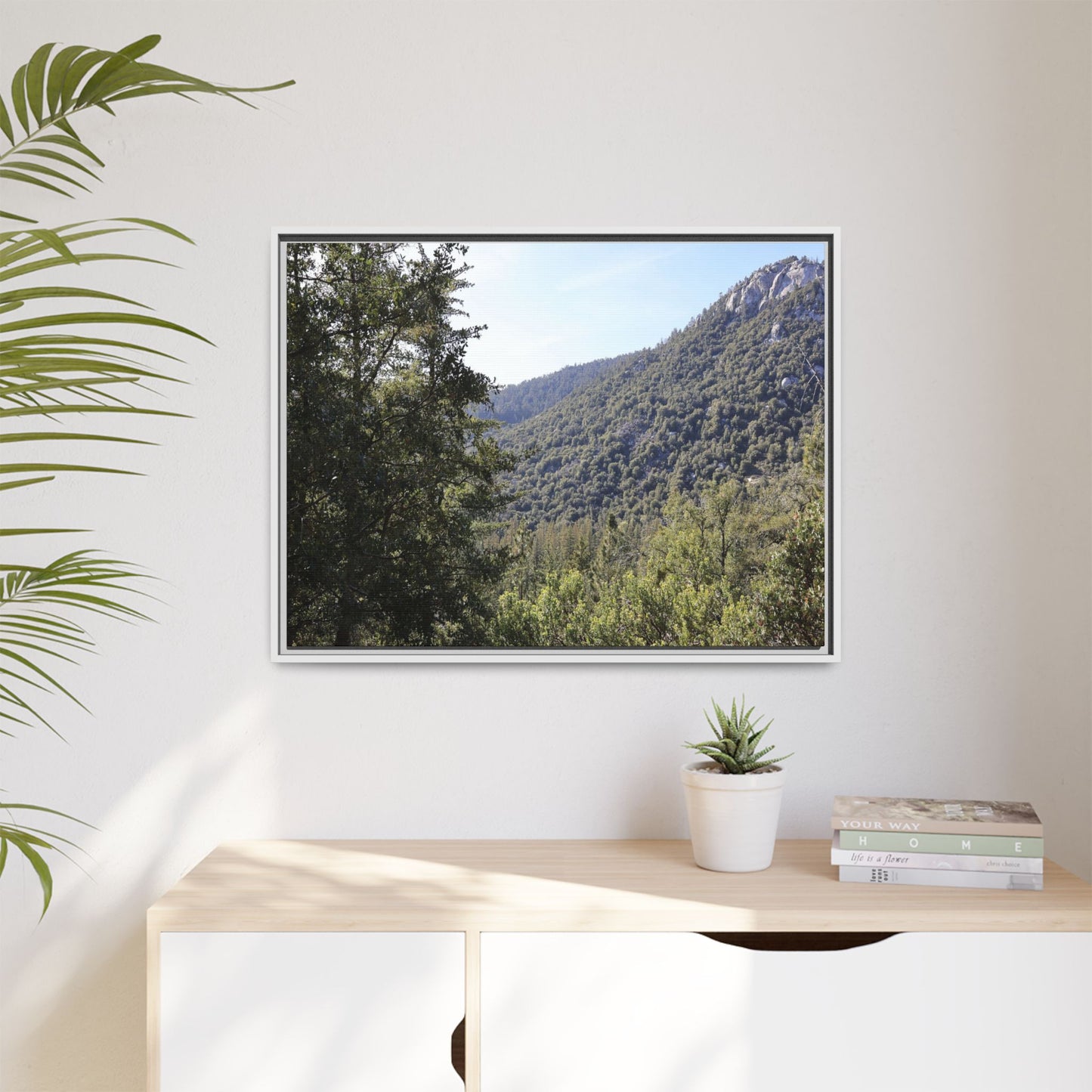 Mountain Valley Forest - Unique Stretched Canvas Wall Art