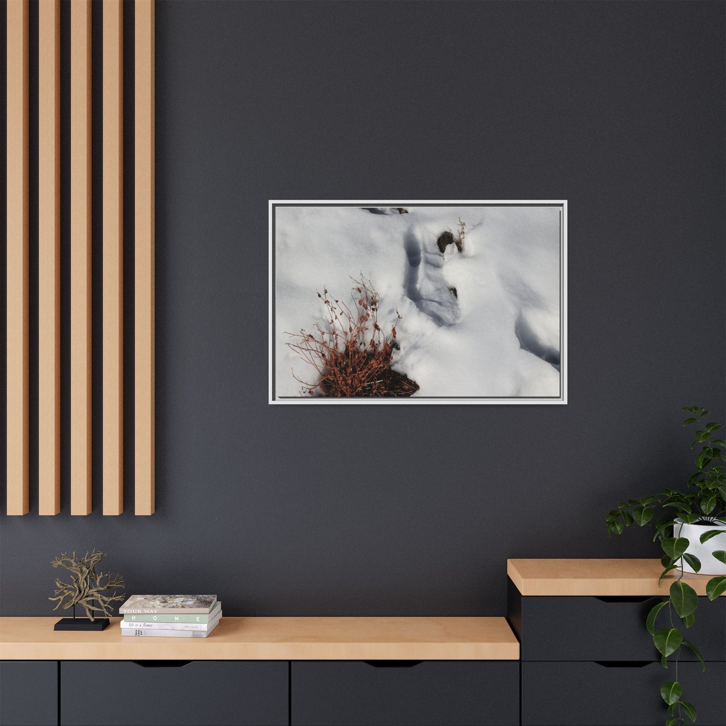 Frostbound Whispers - Unique Stretched Canvas Wall Art