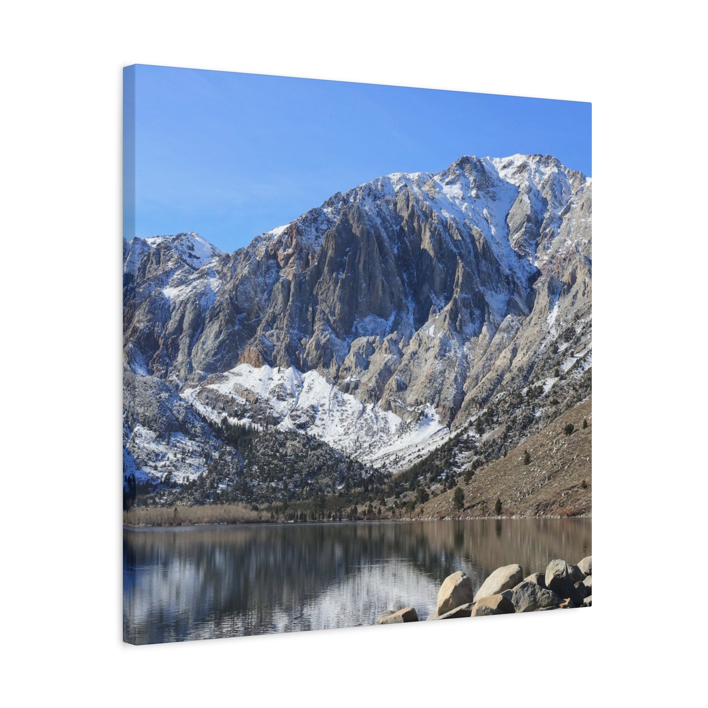 Reflections of Solitude - Unique Frameless Canvas Wall Art
