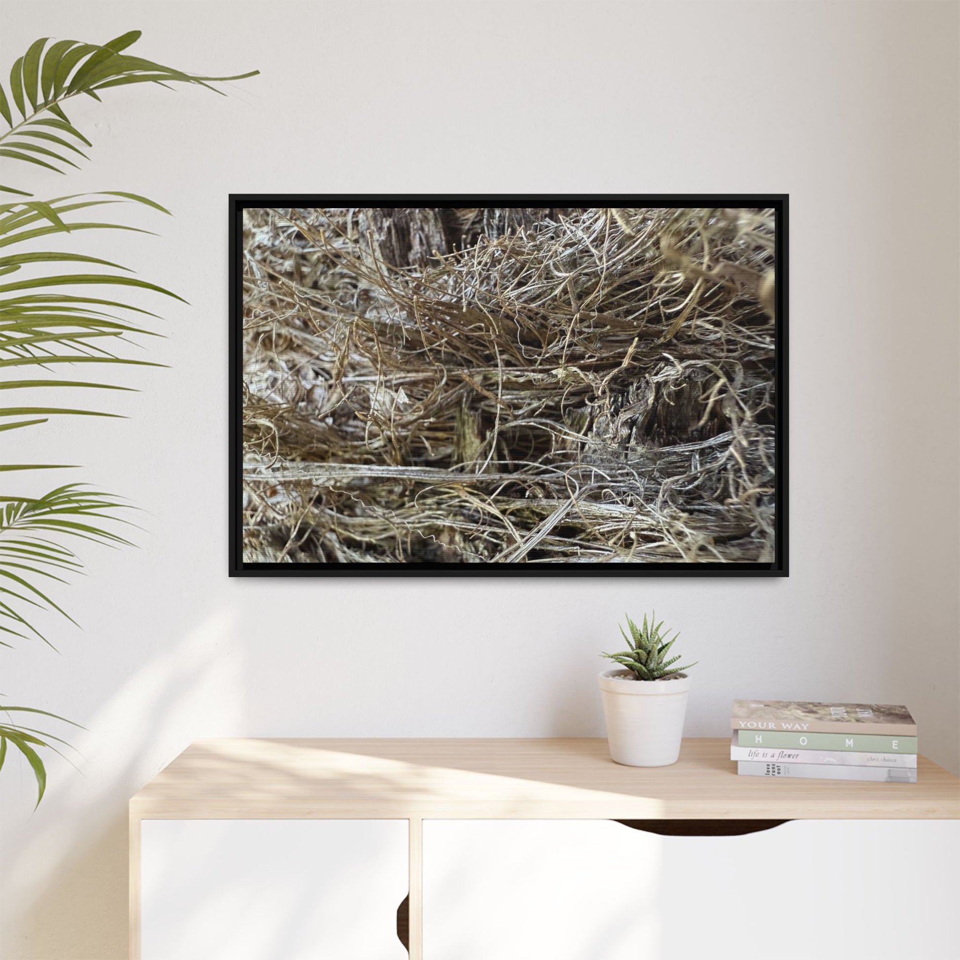 Tangled Whispers of Autumn - Unique Stretched Canvas Wall Art - Art By Earth