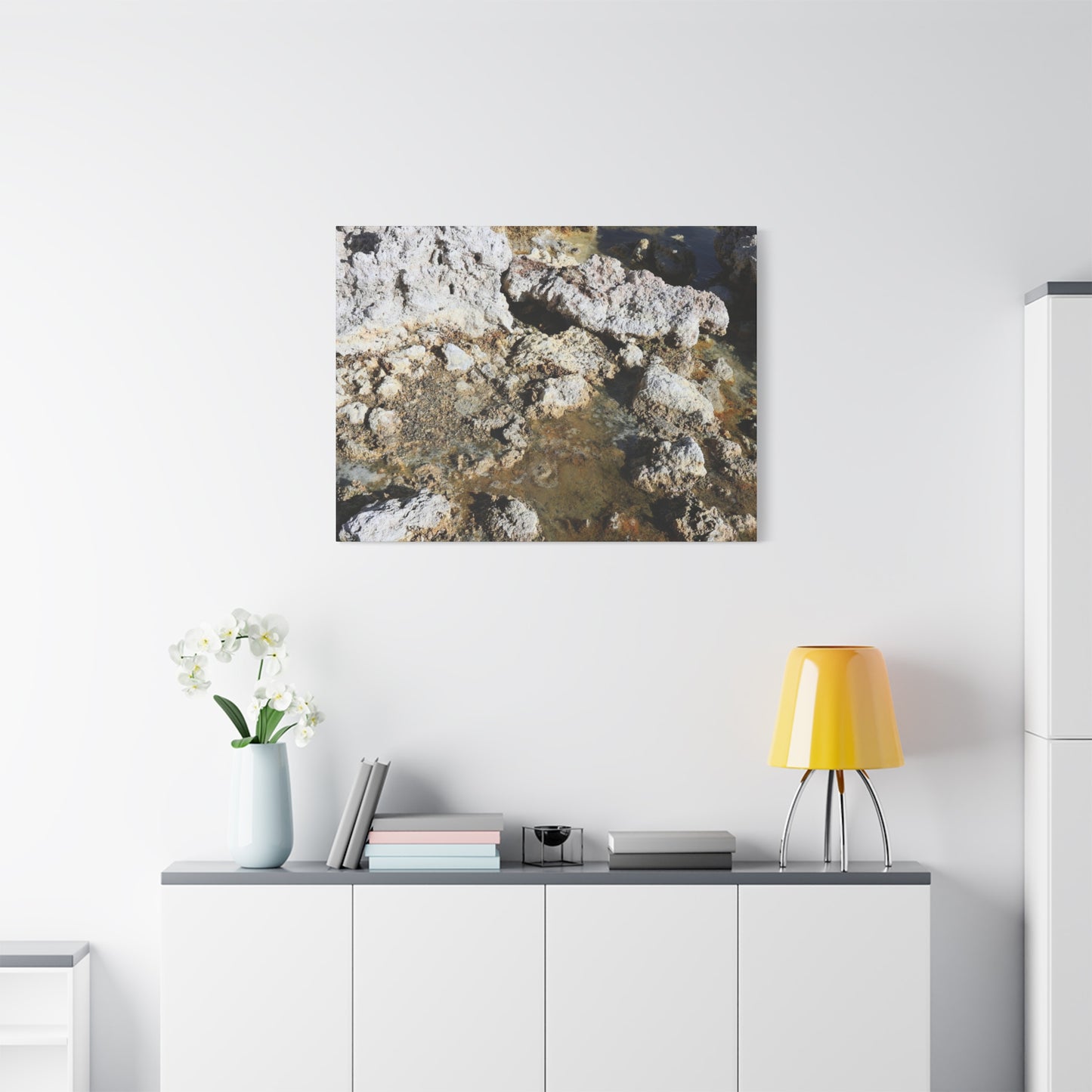 Weathered Stone Symphony - Unique Frameless Canvas Wall Art