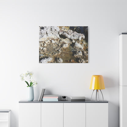 Weathered Stone Symphony - Unique Frameless Canvas Wall Art
