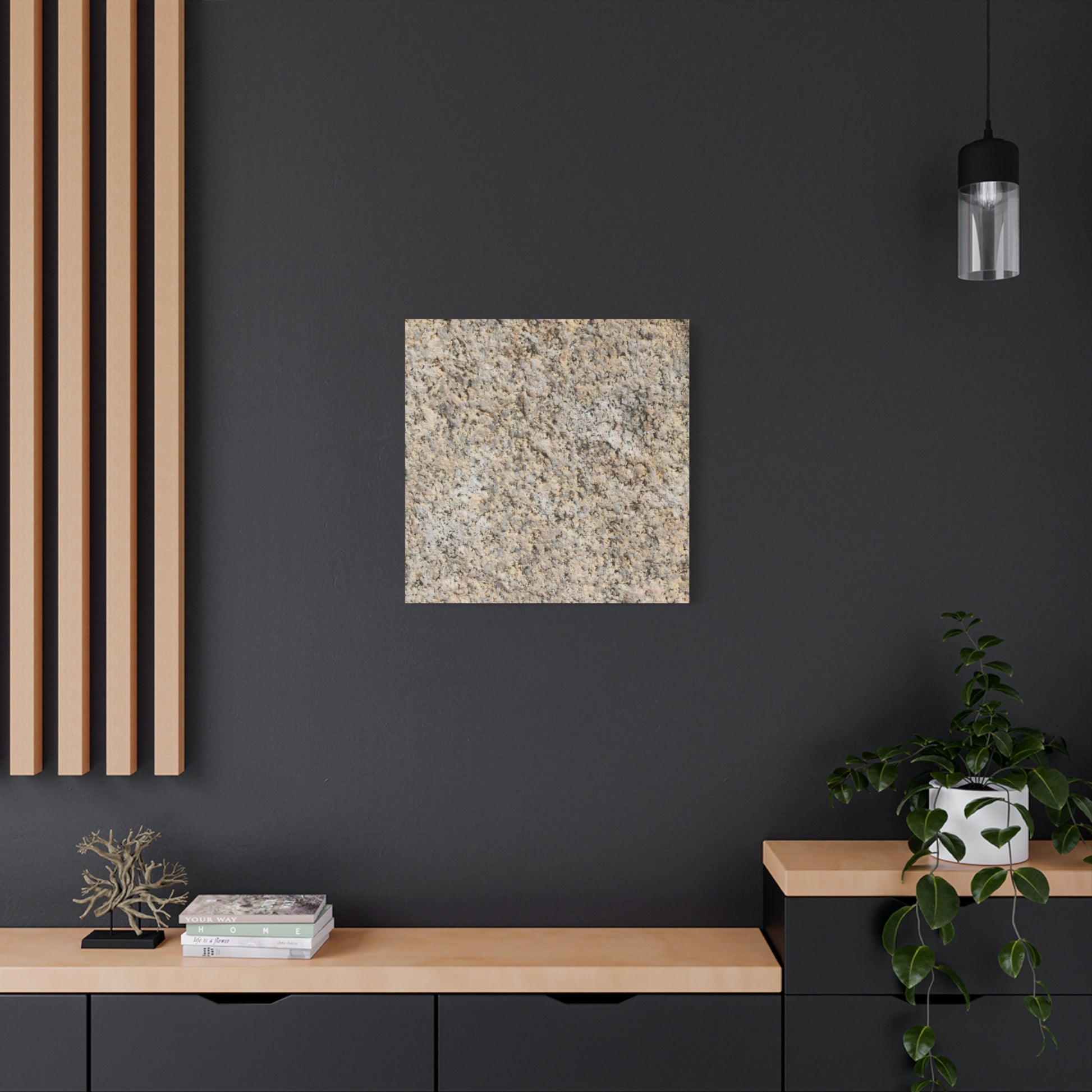 Granular Echoes - Unique Frameless Canvas Wall Art - Art By Earth