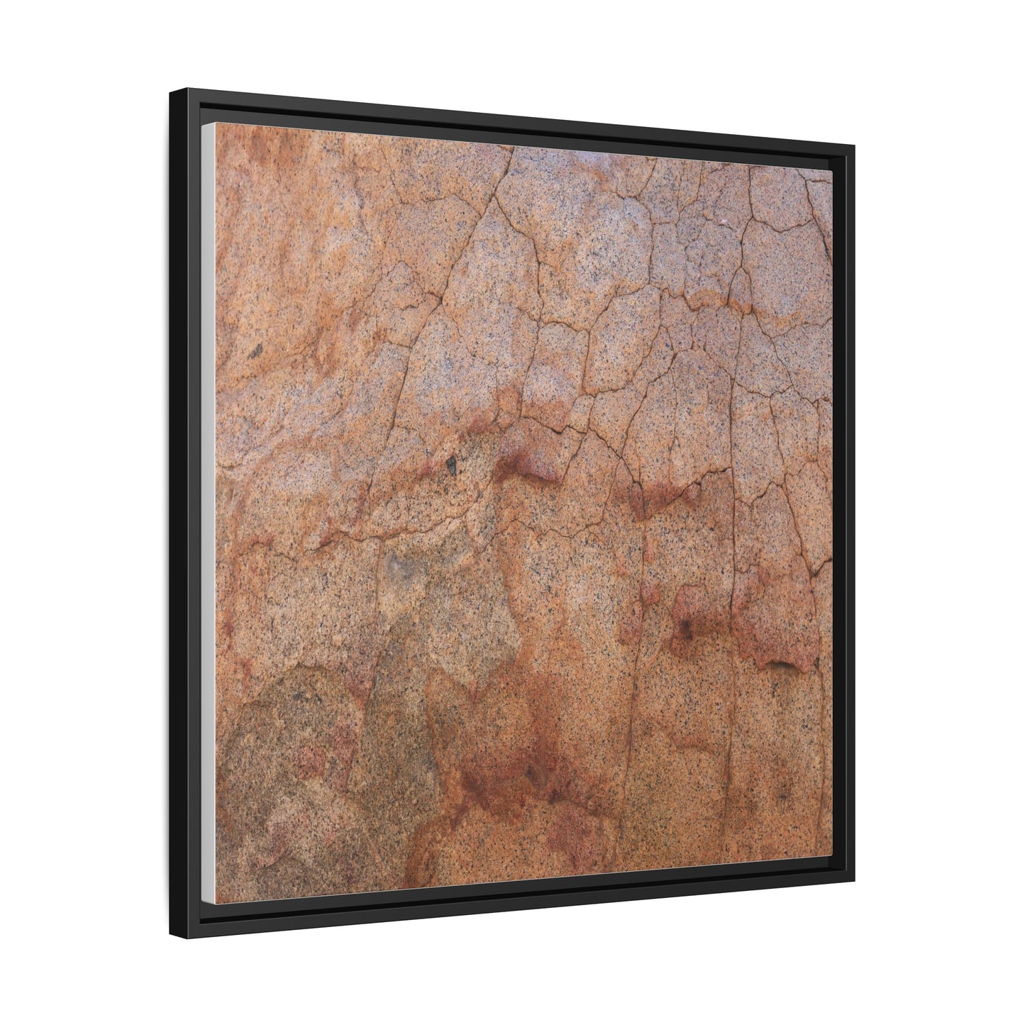 Russet Fissures - Unique Stretched Canvas Wall Art - Art By Earth