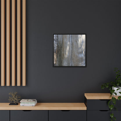 Weathered Wood Surface - Unique Stretched Canvas Wall Art