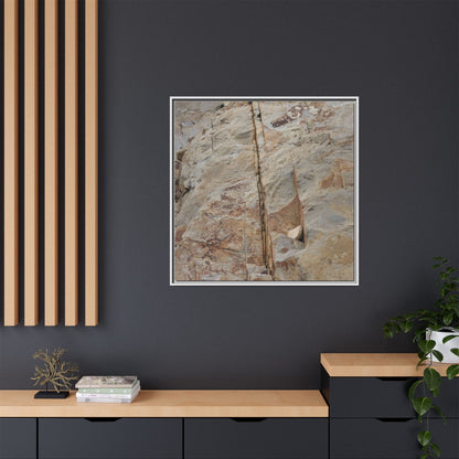 Sedimentary Symphony - Unique Stretched Canvas Wall Art - Art By Earth