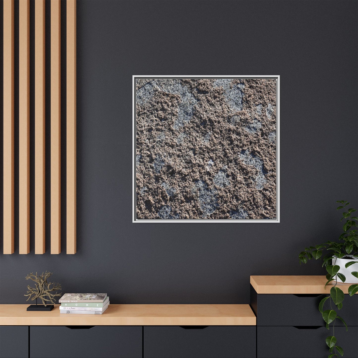 Textured Ground - Unique Stretched Canvas Wall Art