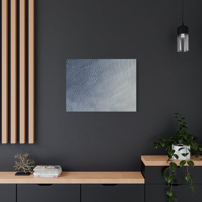 Undulating Whispers of Cerulean - Unique Frameless Canvas Wall Art - Art By Earth