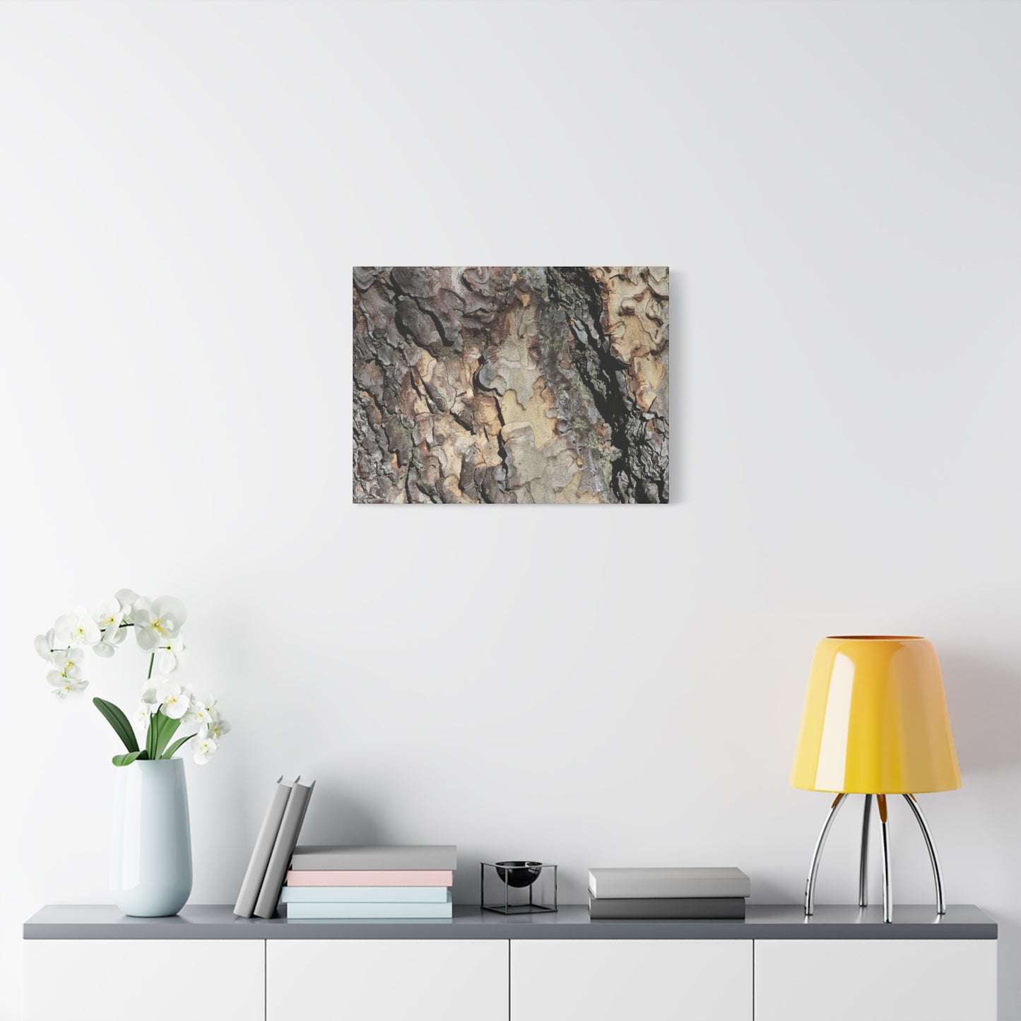 Tree Bark Symphony - Unique Frameless Canvas Wall Art - Art By Earth