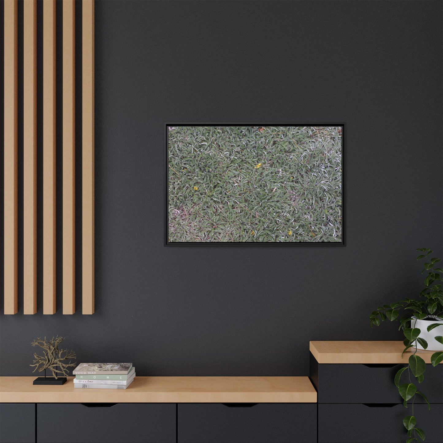 Grassy Texture - Unique Stretched Canvas Wall Art - Art By Earth