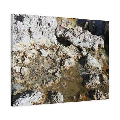 Weathered Stone Symphony - Unique Frameless Canvas Wall Art