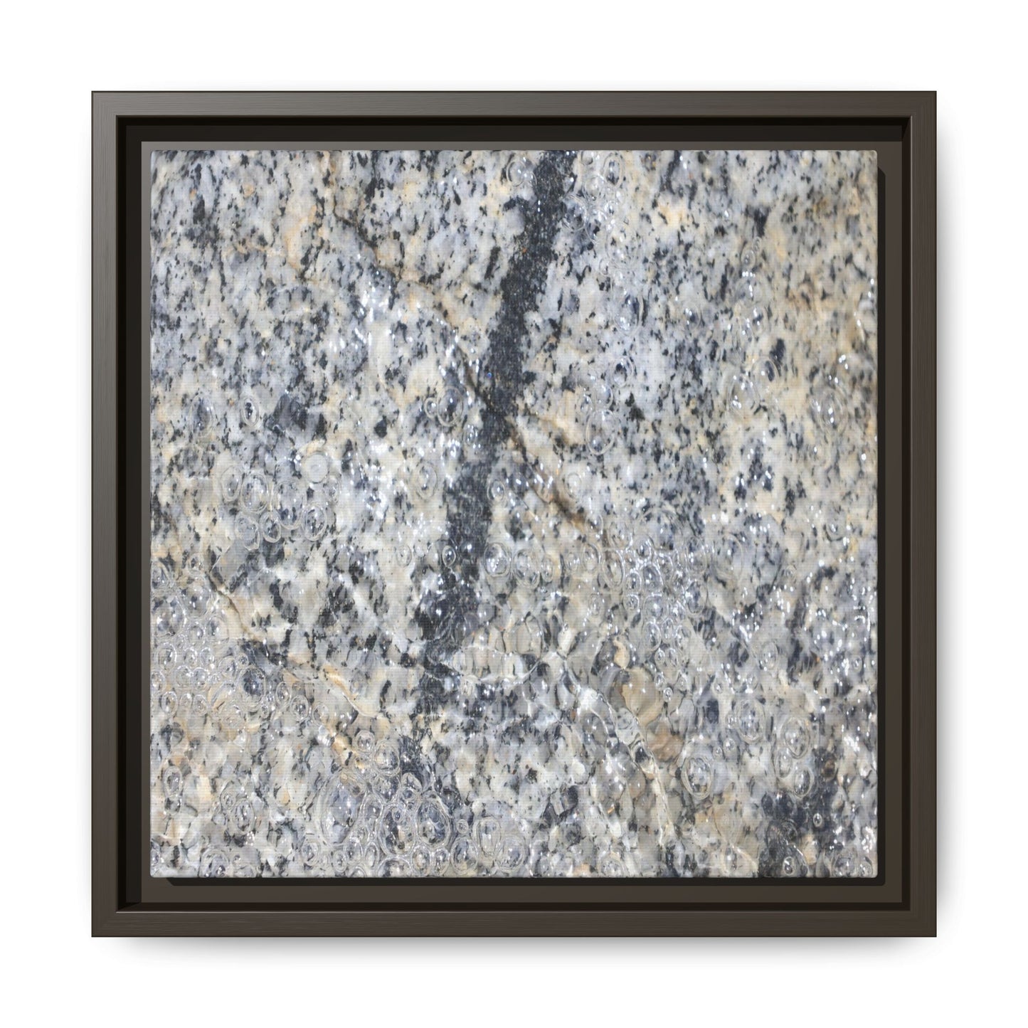 Granite Bubbles - Unique Stretched Canvas Wall Art - Art By Earth