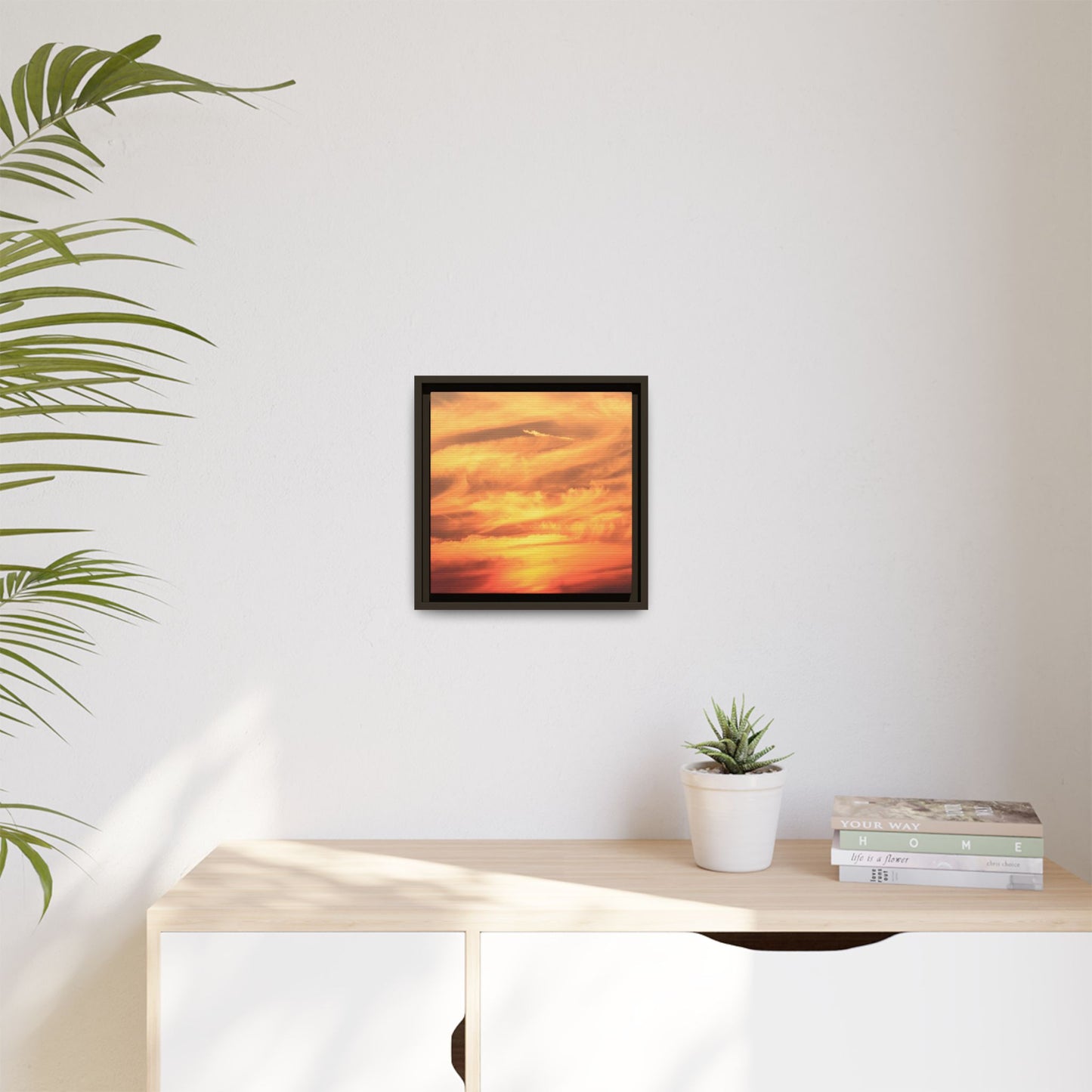 Burning Skies - Unique Stretched Canvas Wall Art - Art By Earth