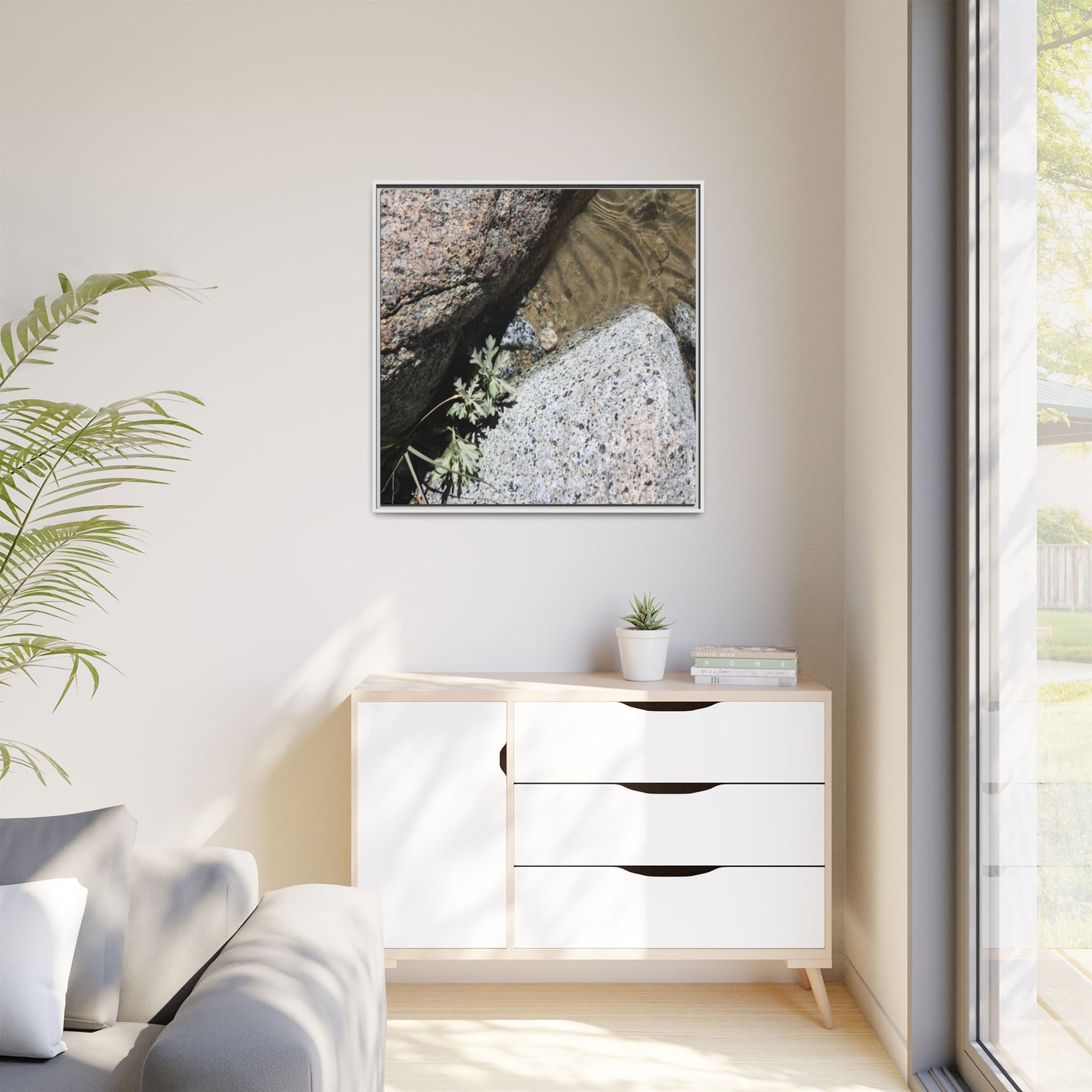Resilience in Stone - Unique Stretched Canvas Wall Art - Art By Earth