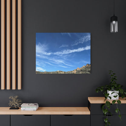 Desert Hills Under Blue Sky - Unique Frameless Canvas Wall Art - Art By Earth