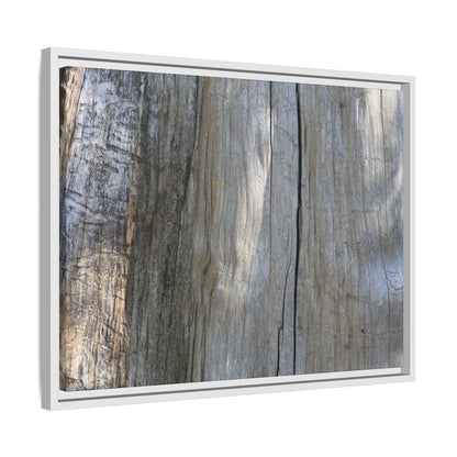 Cracked Timber Texture - Unique Stretched Canvas Wall Art