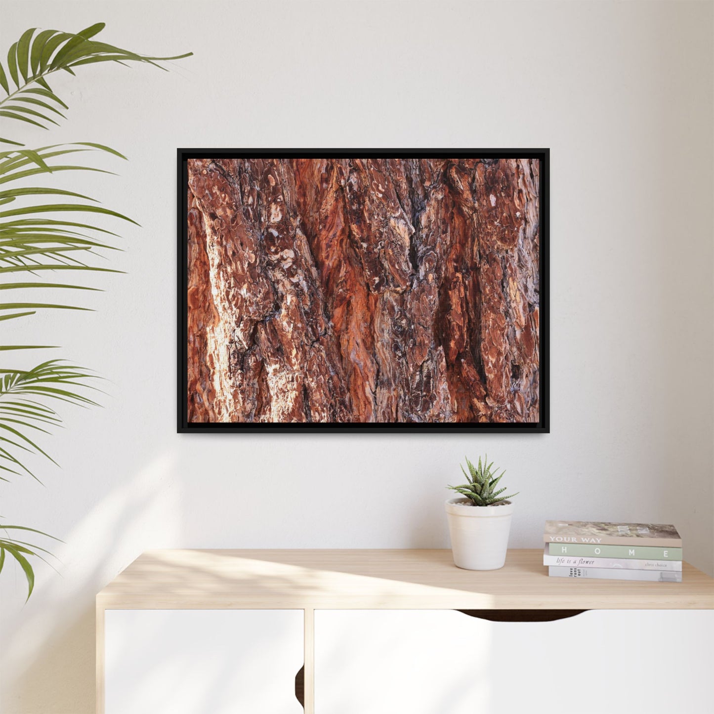 Wooden Mosaic - Unique Stretched Canvas Wall Art