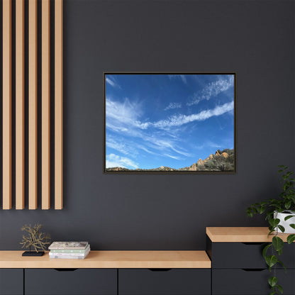Arid Landscape with Rocky Outcrops - Unique Stretched Canvas Wall Art