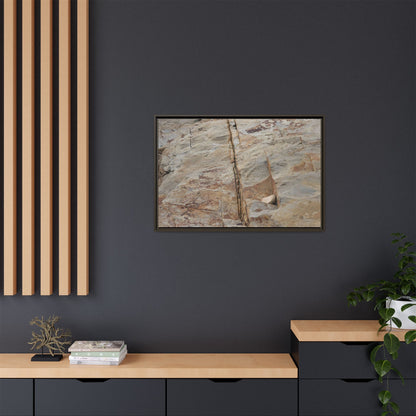 Sedimentary Symphony - Unique Stretched Canvas Wall Art - Art By Earth