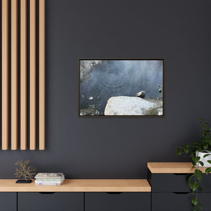 Ripples of Silence - Unique Stretched Canvas Wall Art