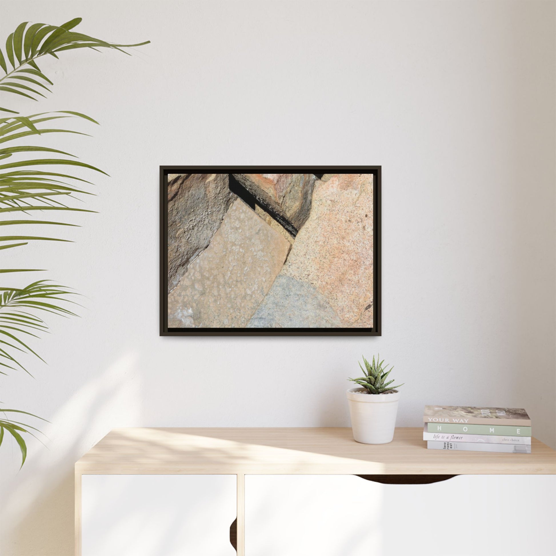 Rock Fragment - Unique Stretched Canvas Wall Art - Art By Earth