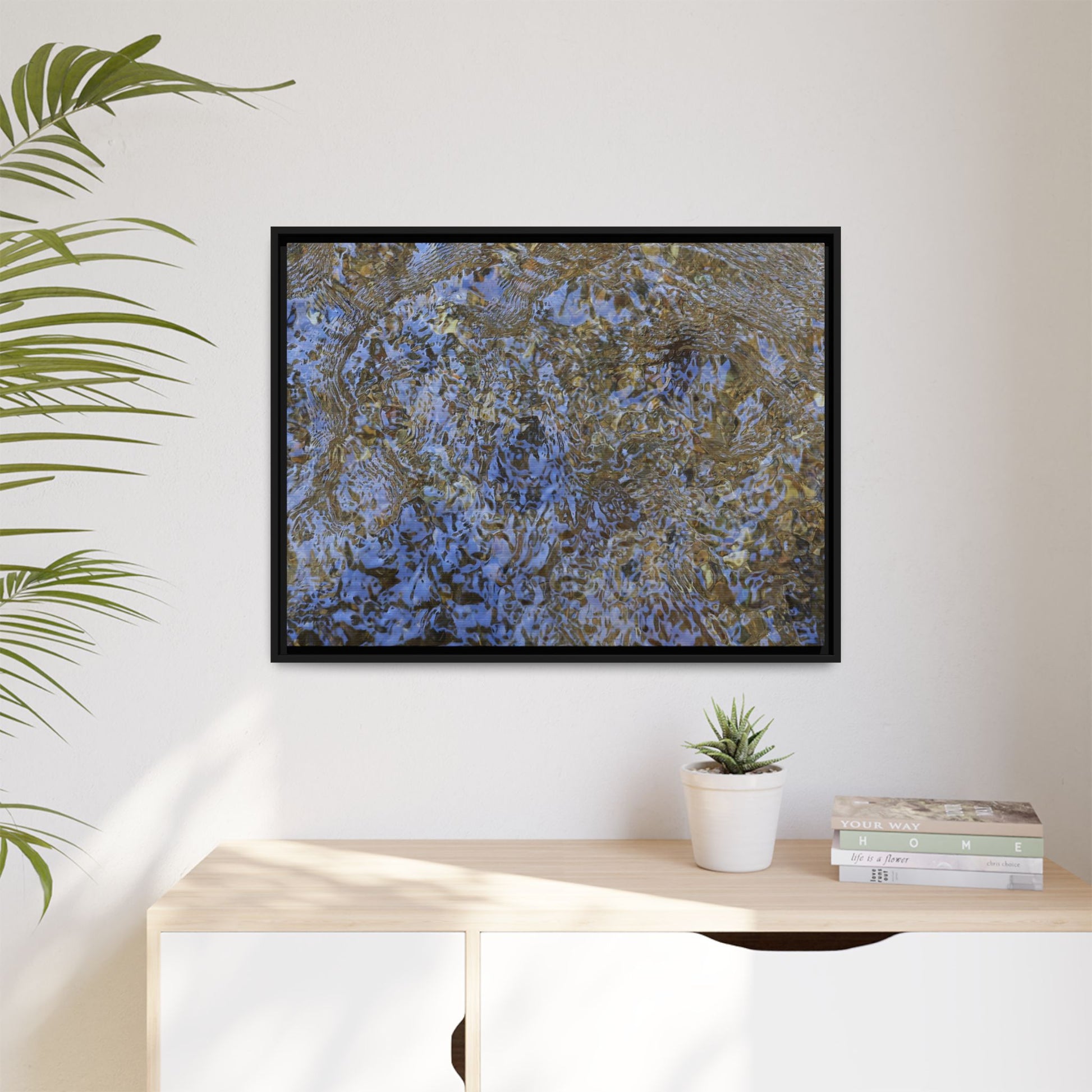Aquatic Reflections - Unique Stretched Canvas Wall Art - Art By Earth