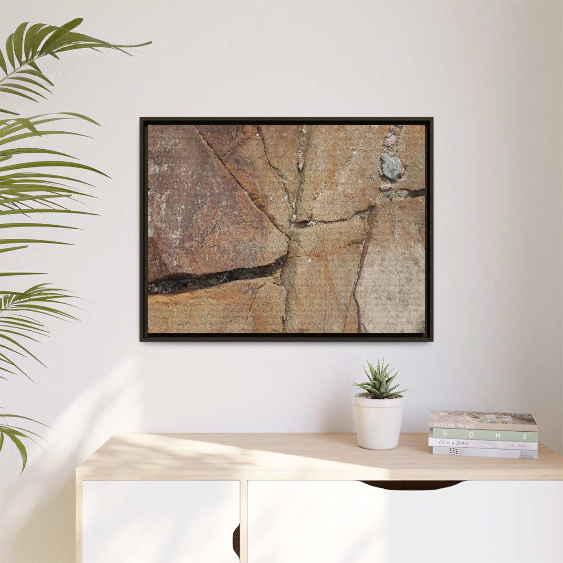 Rusty Crevices - Unique Stretched Canvas Wall Art - Art By Earth