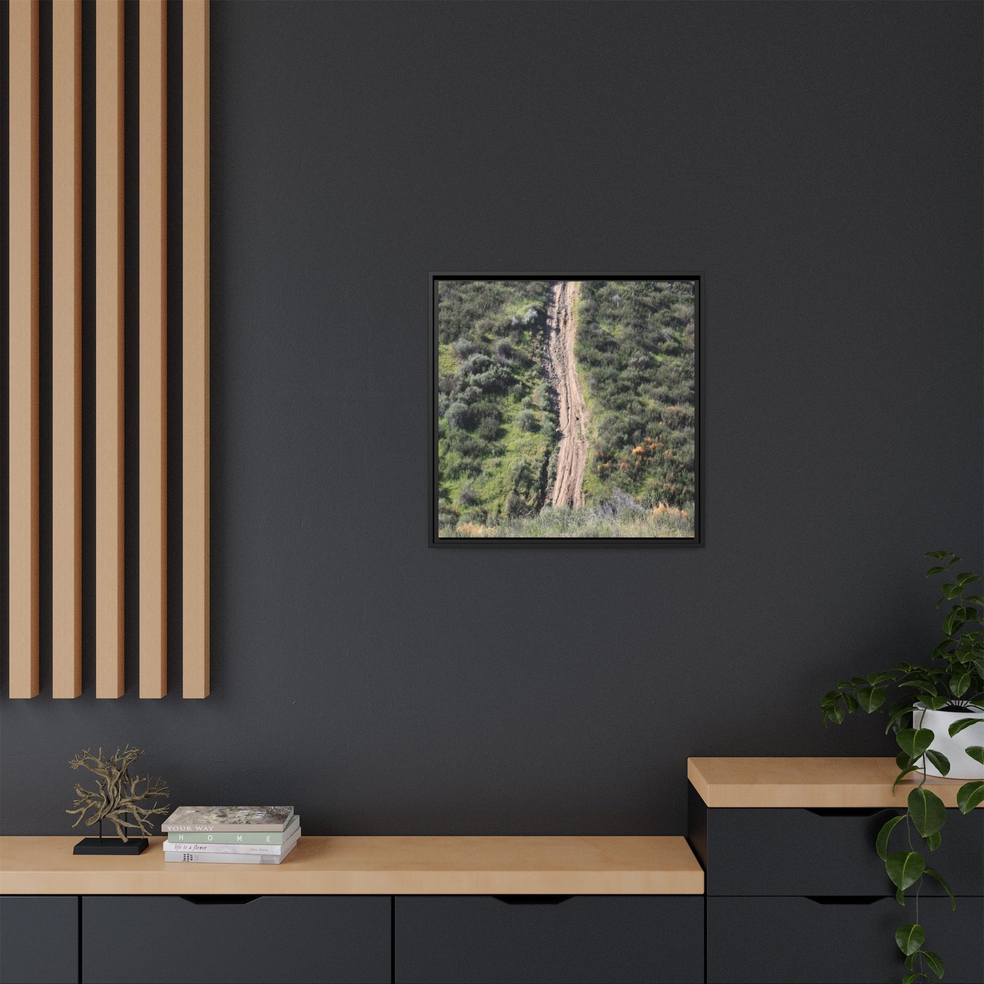 Desert Path Through Sage - Unique Stretched Canvas Wall Art - Art By Earth