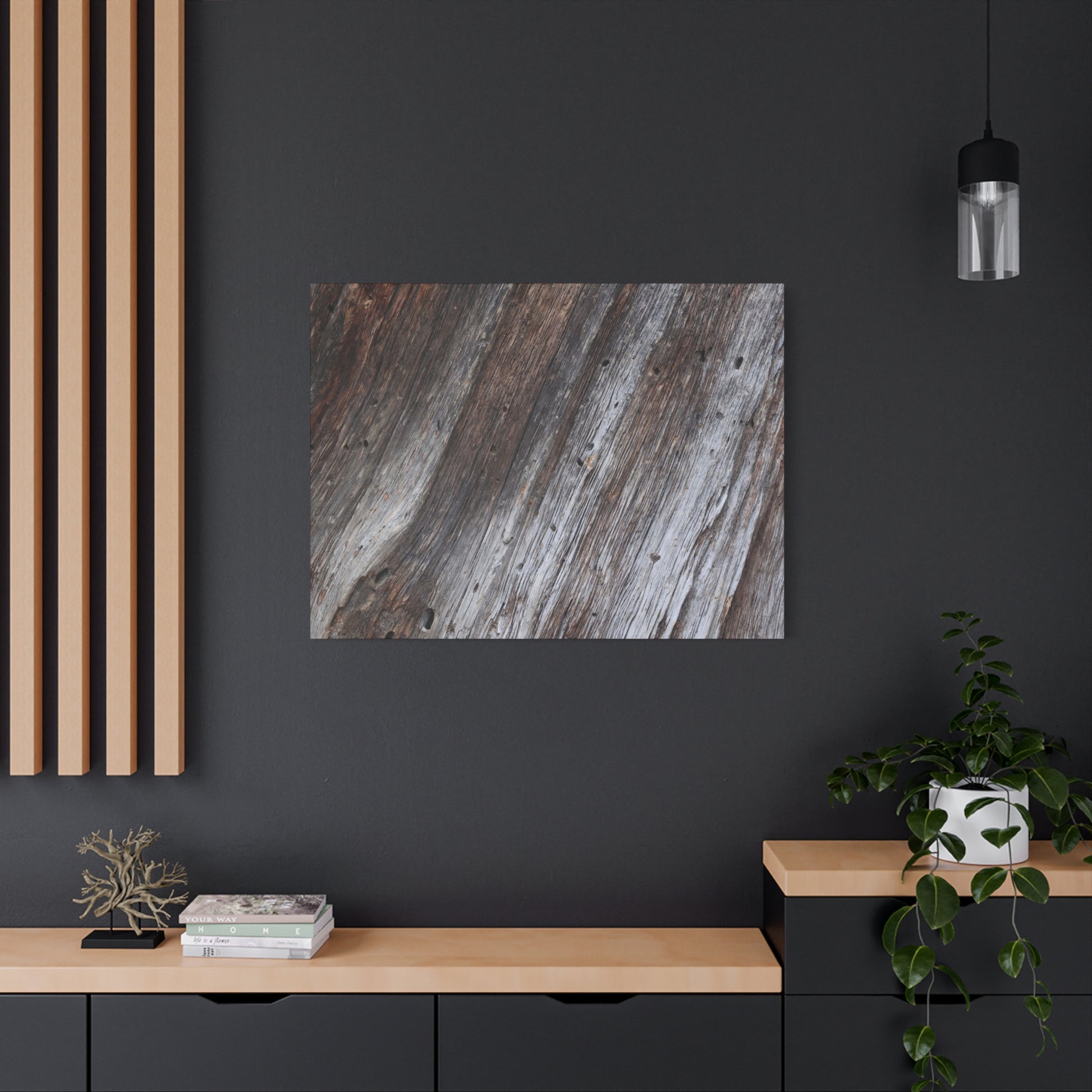 Aged Planks - Unique Frameless Canvas Wall Art - Art By Earth