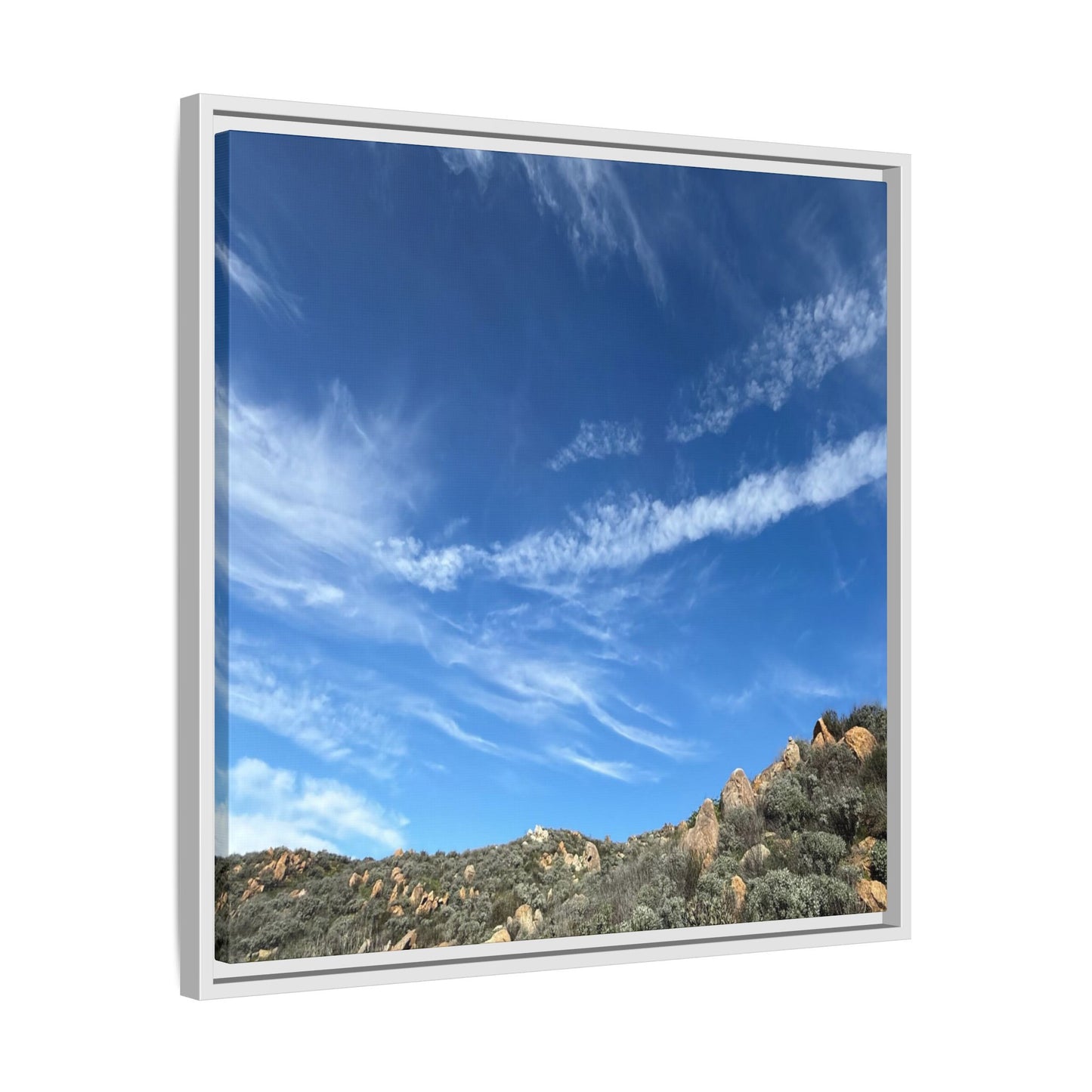 Arid Landscape with Rocky Outcrops - Unique Stretched Canvas Wall Art