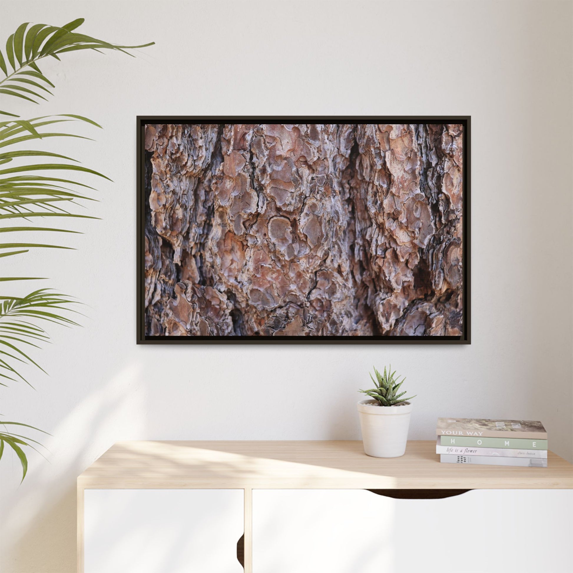 Woody Layers - Unique Stretched Canvas Wall Art - Art By Earth