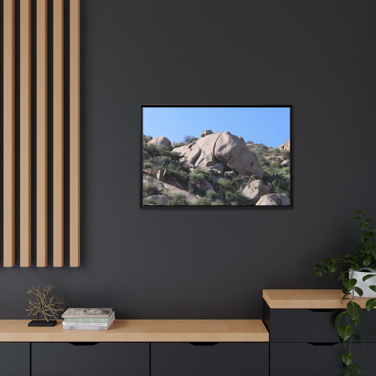 Ancient Stone Landscape - Unique Stretched Canvas Wall Art - Art By Earth