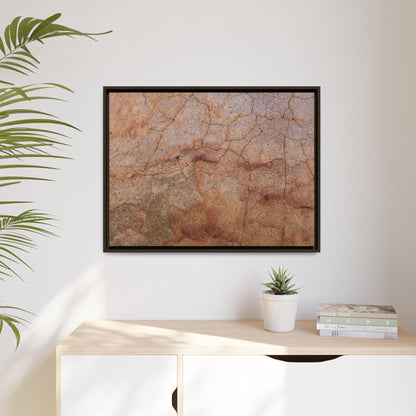 Russet Fissures - Unique Stretched Canvas Wall Art - Art By Earth