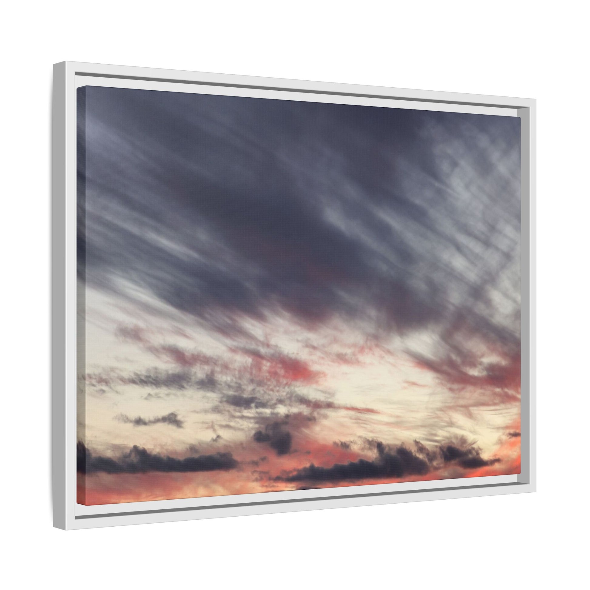 Fiery Sky at Dusk - Unique Stretched Canvas Wall Art - Art By Earth