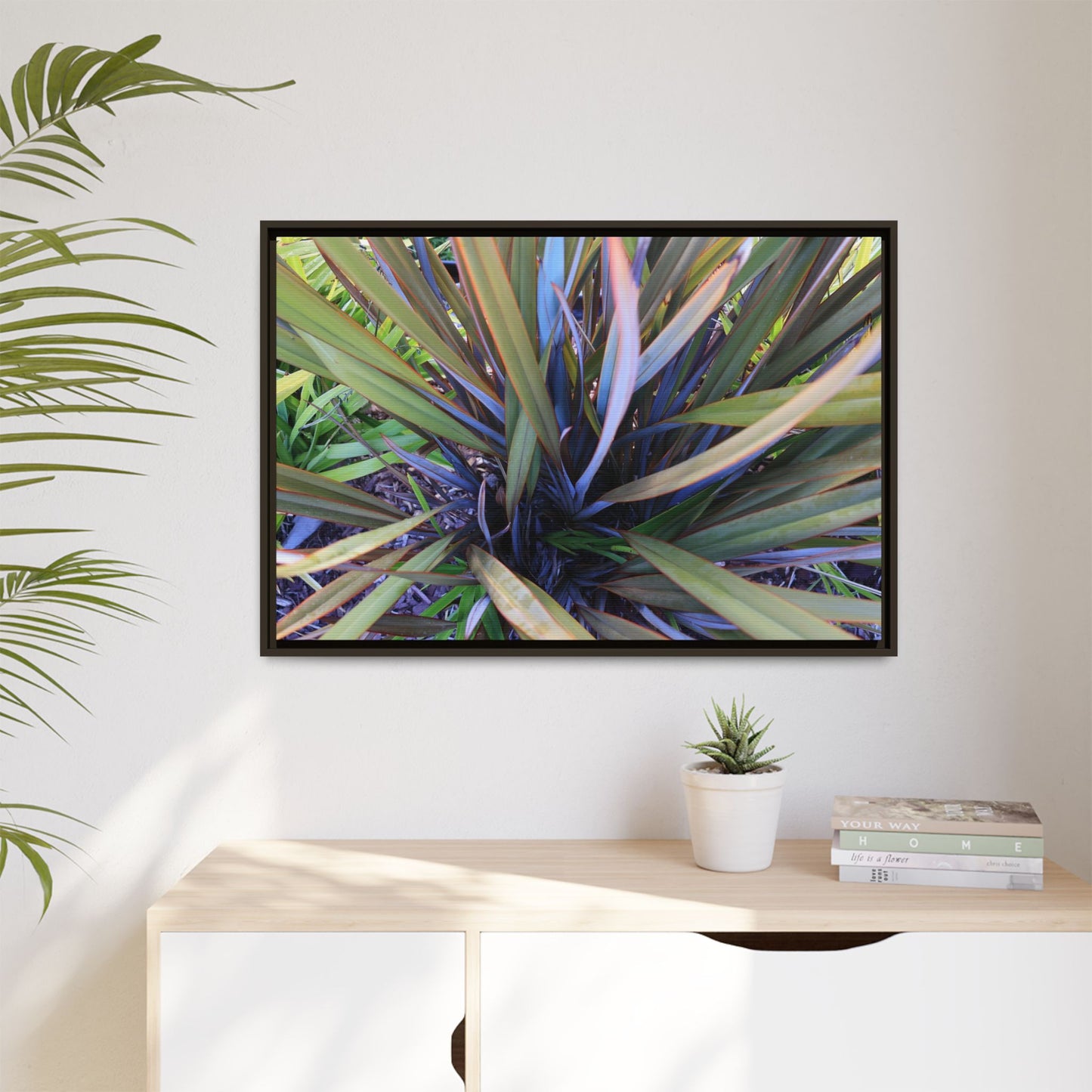 Radiant Leaves - Unique Stretched Canvas Wall Art - Art By Earth