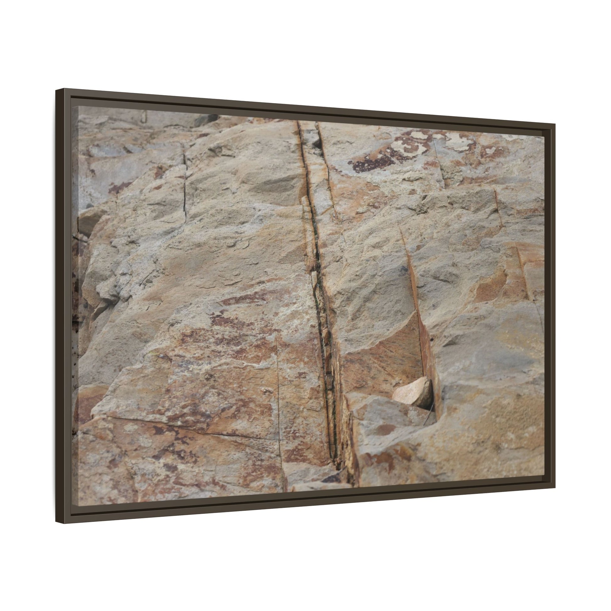 Sedimentary Symphony - Unique Stretched Canvas Wall Art - Art By Earth