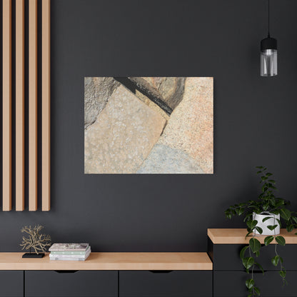 Stone Fragments - Unique Frameless Canvas Wall Art - Art By Earth