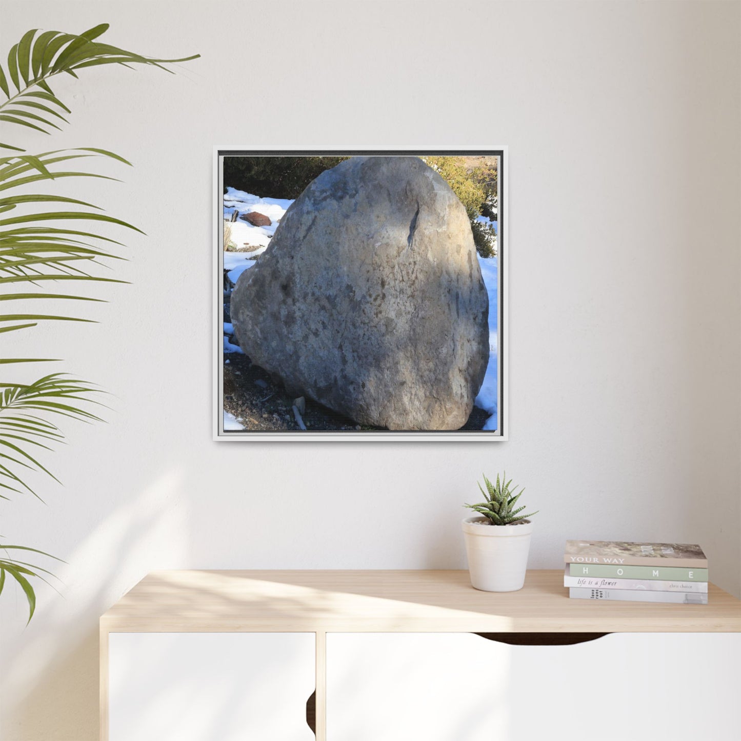 Glacial Solitude - Unique Stretched Canvas Wall Art