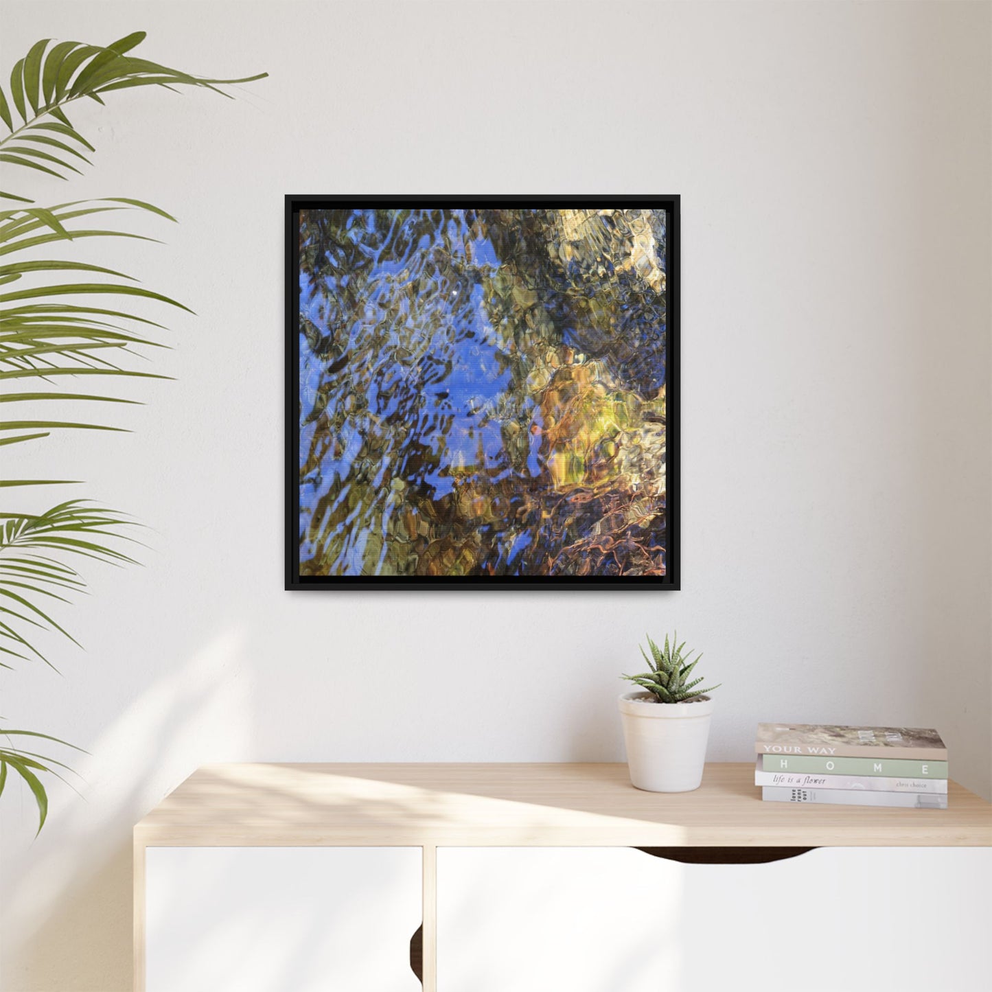 Watery Kaleidoscope - Unique Stretched Canvas Wall Art - Art By Earth